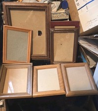 Lot Of 7 Vtg  Solid Wood Picture  Frames Fit  6 (5