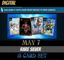 TOPPS MARVEL COLLECT TOPPS NOW DIGITAL MAY 7 2025 SILVER RARE 15 CARD SET picture