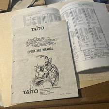 Nastar Warrior Taito With Schematics arcade Video game manual picture
