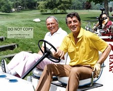 FRANK SINATRA AND DEAN MARTIN PLAY GOLF IN 1988 - 8X10 PHOTO (AA-892) picture