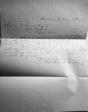1859 Savannah Georgia letter on cotton trade - E. G. Gordon to Charles Dellinger picture