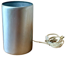 Thurston Lightolier Postmodern Aluminum Cylinder Up Can Light Table Lamp Vtg Mcm picture