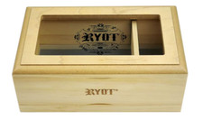 Ryot 4x7 Glass Top Box in Natural | Premium Wooden Box Perfect for Sifter picture