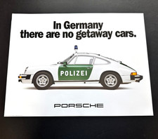 Porsche 911 POLIZEI (Poliice) Showroom Poster / There are no getaway cars picture