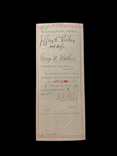 1906 Oklahoma Indian Territory General Warranty Deed Comanche County Land Rare-3 picture