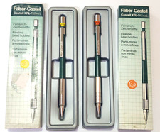 Vtg 2Pcs Nos FABER-CASTELL XFL-K FINE L 0.3+0.9mm Drafting Mechanical Pencil 80s picture