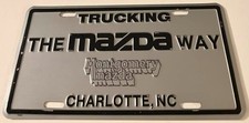 Montgomery Mazda Dealership Booster License Plate Trucking Mazda Way Charlotte picture