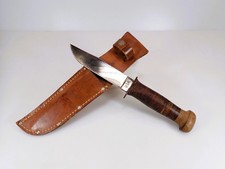 Vintage WWII USN Mark 1 Fighting Knife Robeson Shuredge No. 20 Wood Pommel picture