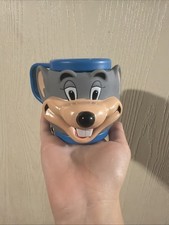 Vintage 1990s Chuck E Cheese Showbiz Pizza Time 3D Head Cup DFI AS-IS picture