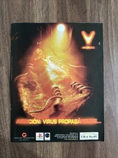 V2000 Virus 2000 Print Ad Spanish PlayStation Sony PC Video Game Europe Spain picture