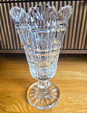 Vintage Authentic Waterford Crystal 10 Inch Footed Celery Vase picture