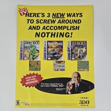 3DO Nintendo GameBoy Color Screw Around Print Ad/Poster Official Promo Art picture