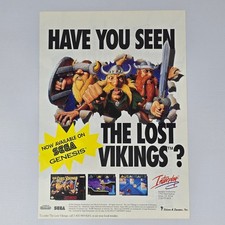 The Lost Vikings Sega Genesis Nintendo SNES Have You Print Ad/Poster Promo Art picture