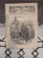 Harpers Weekly 1864 William T. Sherman March 12 Slaves Succoring Union Officers picture