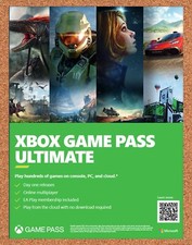 2023 Microsoft Xbox Game Pass Ultimate Original Advertisement / Retro Promo v1 picture
