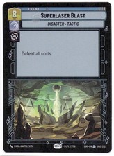 Star Wars Unlimited Superlaser Blast Foil #43 Legendary SOR FREE UK SHIPPING picture