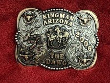 Rodeo☆2006☆X~Treme BULLDOGGING Champion Trophy Buckle☆Kingman Arizona☆Rare☆462 picture