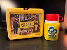 Vintage 1978 Mork & Mindy Plastic Lunchbox & Thermos Set picture