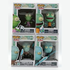 Funko Pop Solar Opposites Complete Set of 4 Korvo Terry Yumyulack Jesse 974-977 picture