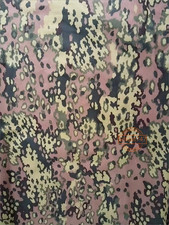 WWII German Oak Leaf  Reversible Camouflage Fabric Camo Cotton Material picture