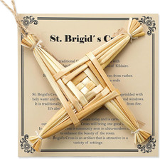 St. Brigid'S Wall Cross Decor Irish Gift Cross with History Card picture