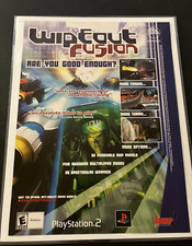 Wipeout Fusion - Vintage Original Gaming Print Ad / Poster / Game Room Wall Art picture