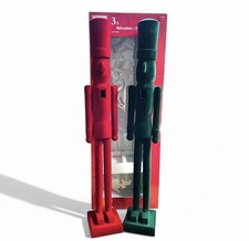 3 FT Nutcrackers Velvet Flocked Traditional Christmas Statement Entryway NEW picture