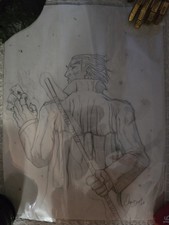 Gambit Marvel Comic Book Dan Buck 2020 Original Sketched Art Signed 12x9 X-Men picture