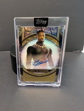 25 Topps Marvel The Collector Erik Killmonger Michael B Jordan Auto /10 ALPHA  picture
