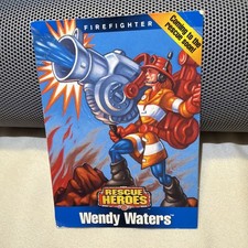 1998 Fisher-Price Mattel Rescue Heroes Wendy Waters Firefighter NM picture