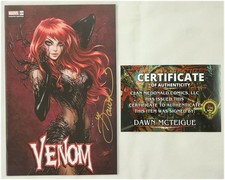 Venom 23 Dawn McTeigue Signed Comic Kingdom Creative Trade Dress Variant + COA picture