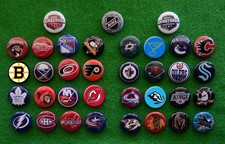 NHL Team Past & Present - Individual 1 1/2 Inch Magnets - Choose From List picture