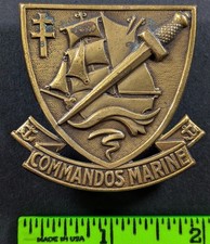 Vintage Commandos Marine Knights Templar Pinback Pin picture