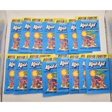 15 Sealed Packets Vintage 90s Kool-Aid Super Fruity Tropical Punch NOS picture