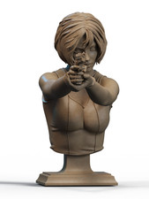1:6 Regina Resident Evil Fan Art UNPAINTED High Quality Bust Statue picture