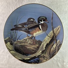 EVENING SPLENDOR Plate Wood Ducks Artist Derk Hansen Birds of Distinction picture