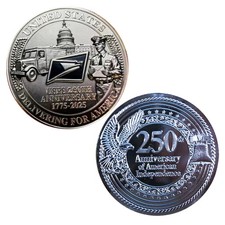 U.S. Post Office 250 Anniversary Challenge Coin Commemorative US 1-pc picture