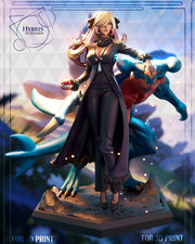 Cynthia | Champion of Sinnoh Edition | UNPAINTED | 1/7 Scale Resin Kit picture