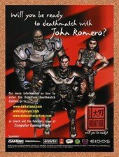 1998 Daikatana PC Original Advertisement / Retro Wall Art v1 picture