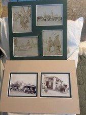 c1910s Mexico 6 Antique Original Photos Street Market People Horses Donkeys picture