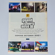 Grand Theft Auto III 3 PlayStation 2 PS2 Authentic Magazine Ad picture