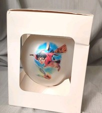Vintage 2000 Harry Potter Sorcerer's Stone Glass Ornament Kurt Adler Quidditch picture