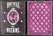 Bicycle Disney Villains purple NEW playing cards CLEARANCE picture