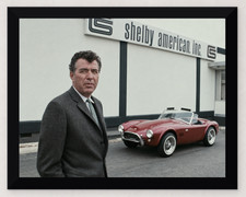 FRAMED CARROLL SHELBY PERFORMANCE IS MY BUSINESS SHELBY AMERICAN 11X8.5 PHOTO picture