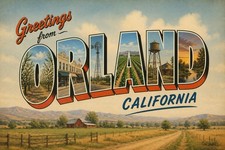 Greetings From Orland CALIFORNIA Modern Large Letter Postcard C139 picture