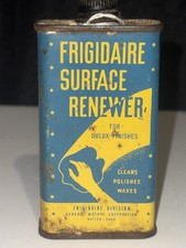 VINTAGE  FRIGIDAIRE SURFACE RENEWER CAN advertising tin picture