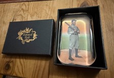Collectible Vintage LAUREL INK HOF Nap Lajoie Cleveland Naps Crystal Paperweight picture
