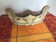 Vintage Incolay Stone Floral Console Bowl Centerpiece USA 15