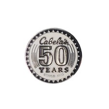 Cabela's 50th Anniversary Lapel Pin Badge Outdoor Hunting Collectible Used picture