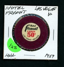 Vintage $.50 Hotel Fremont Las Vegas, Nevada Casino Chip picture
